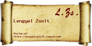 Lengyel Zsolt névjegykártya